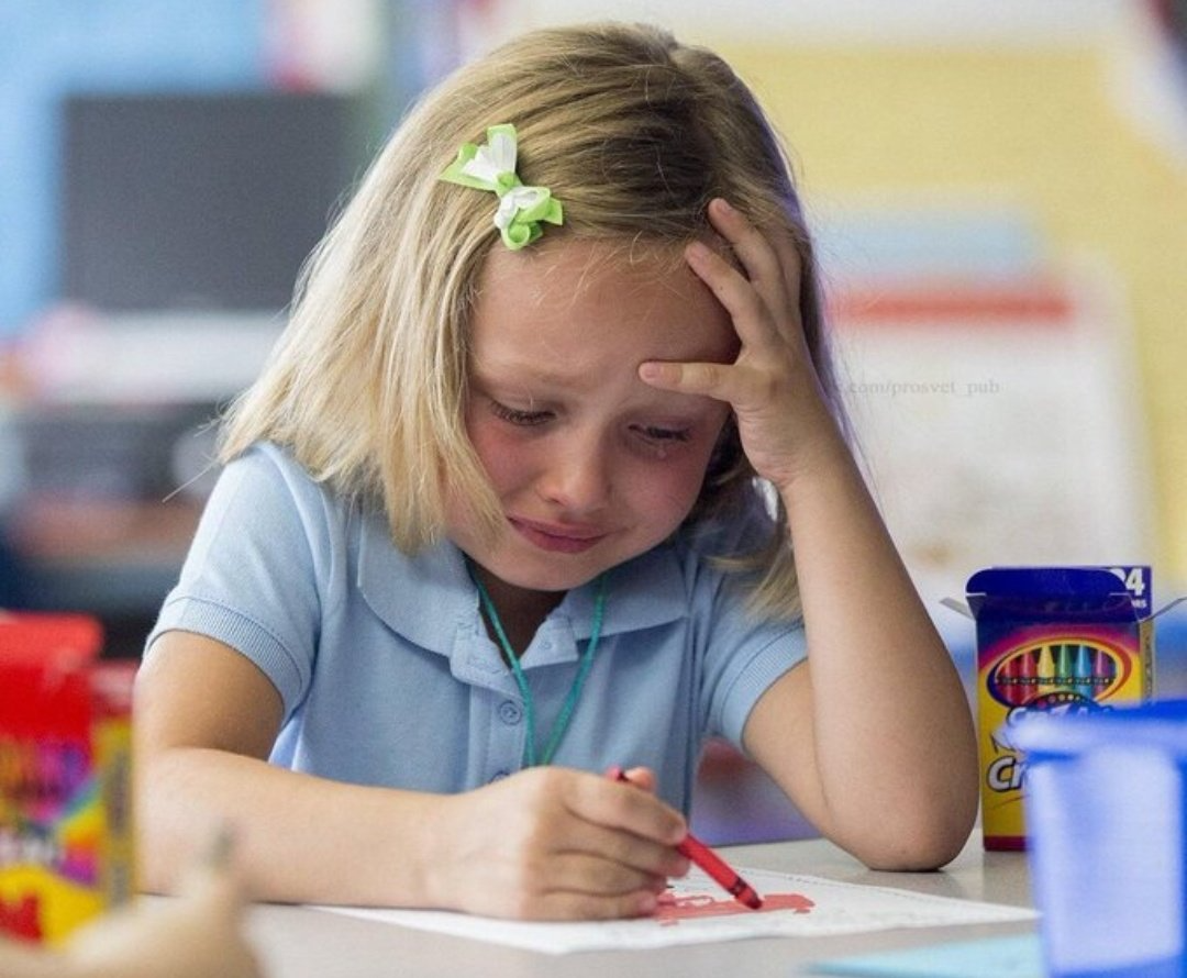 Crying Girl drawing  meme template