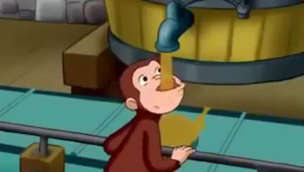 Curious George Apple Cider  meme template