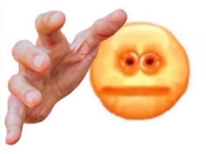 cursed emoji hand grabbing  meme template