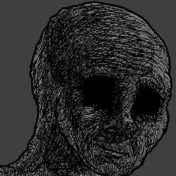 Cursed wojak  meme template