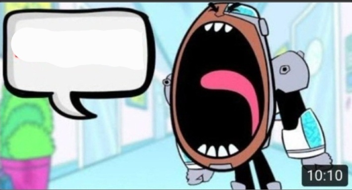 Cyborg Shouting Blank  meme template