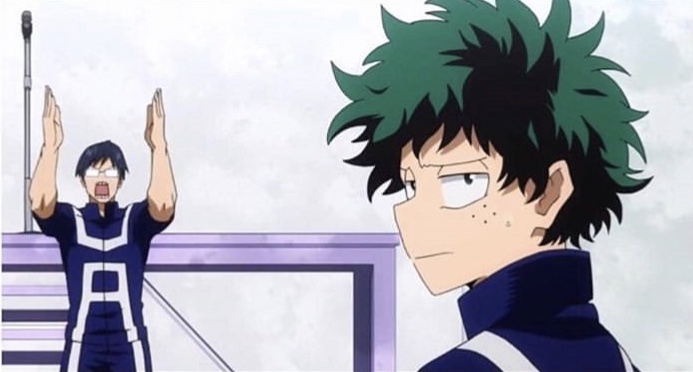 Deku Ignoring Iida  meme template