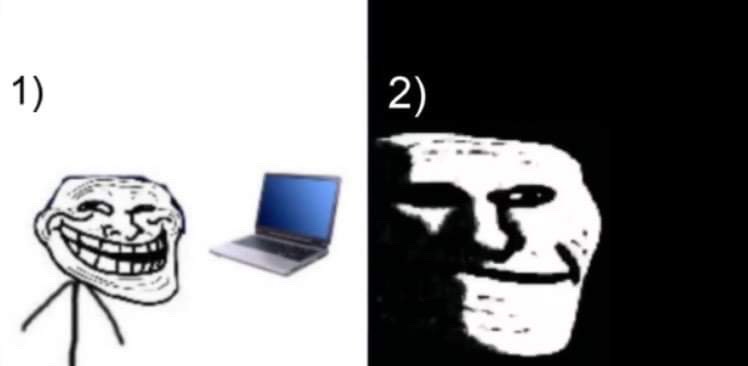 Depressed trollface  meme template