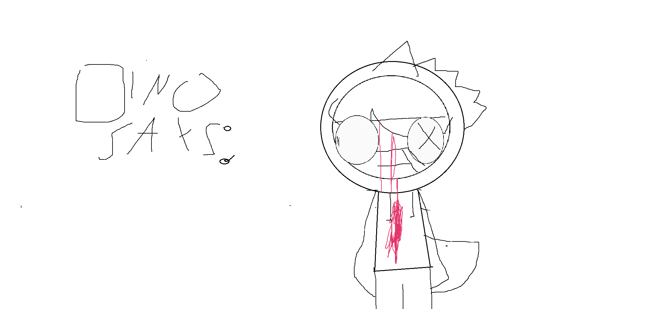Dino says:  meme template