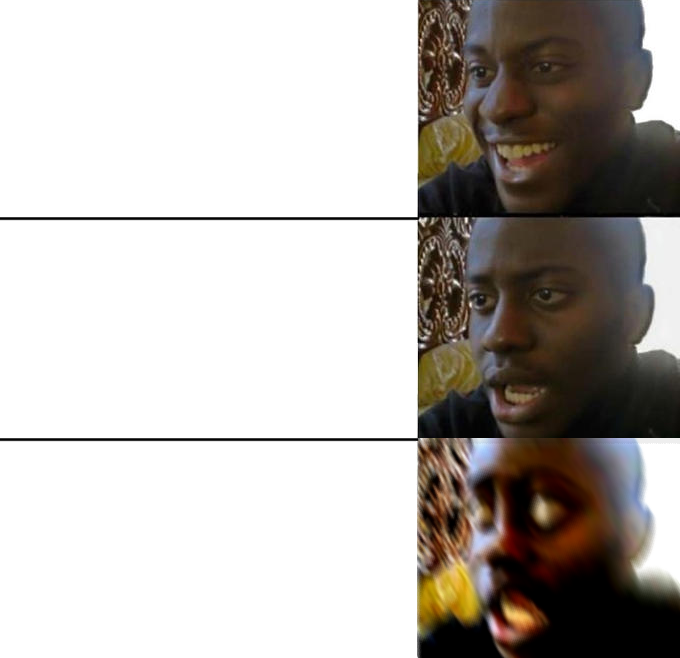Disappointed Guy (3 Panels)  meme template