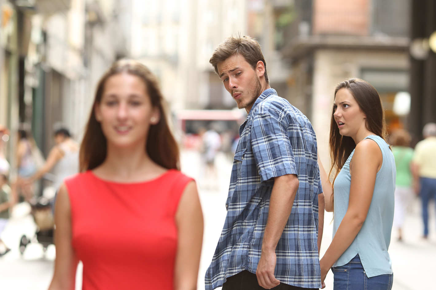 Disloyal Boyfriend meme template
