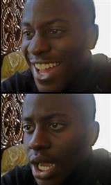 dissapointed black man  meme template