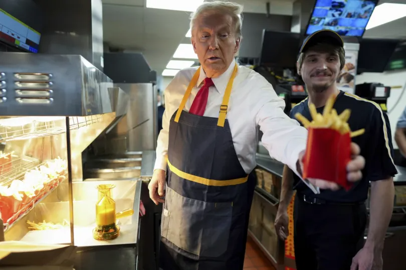 Donald trump fries meme template