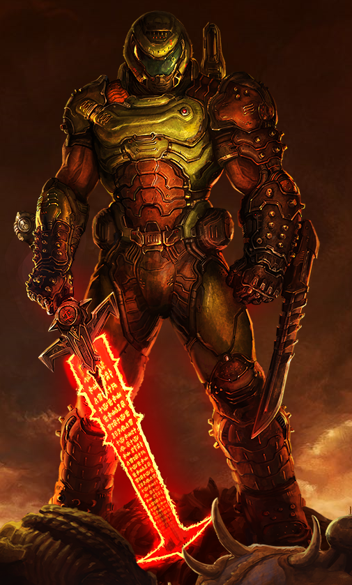 doomguy  meme template