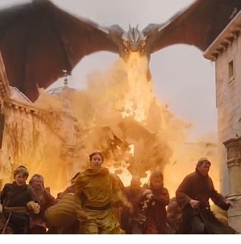 Dragon burns kings landing  meme template