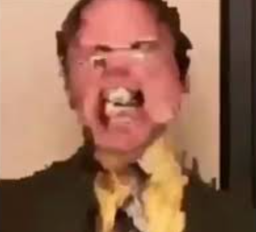 Dwight Screaming  meme template