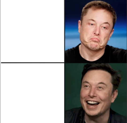 Elon approves  meme template
