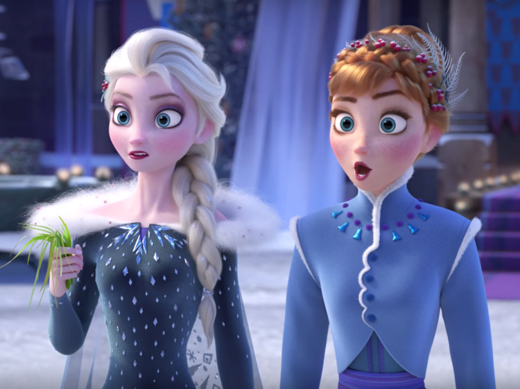 Elsa and Anna SHOCKED!  meme template