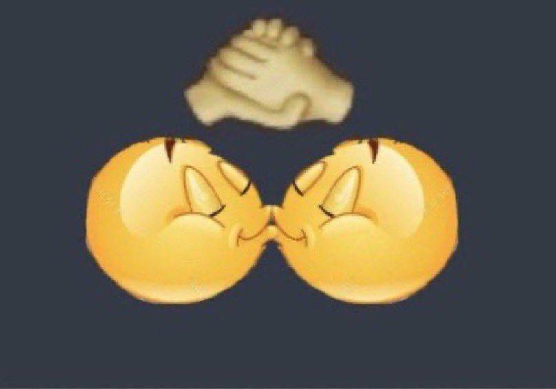 Emoji kiss  meme template