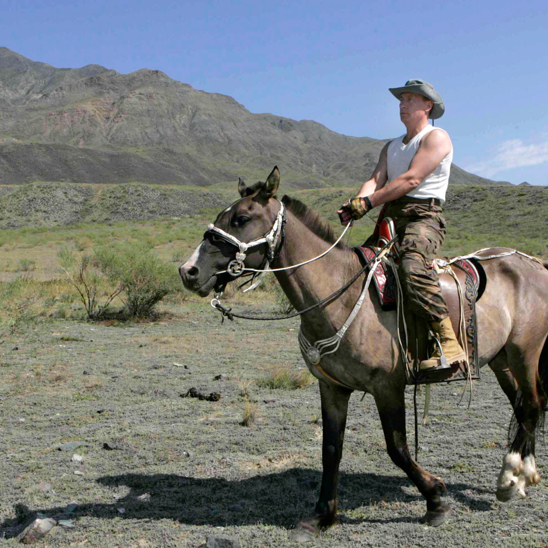 Emperor Putin rides to victory  meme template