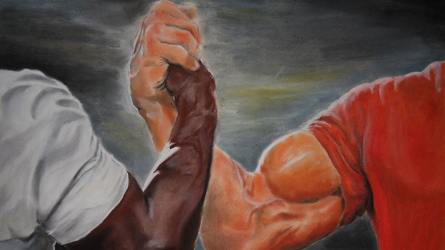 epic hand shake  meme template