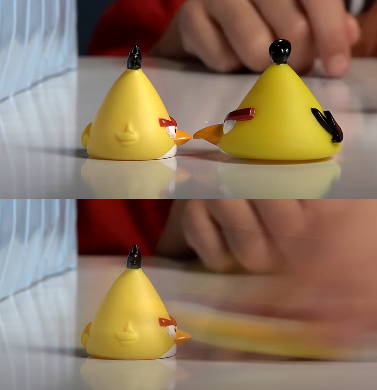 EvantubeHD Yellow Angry Bird Fight  meme template