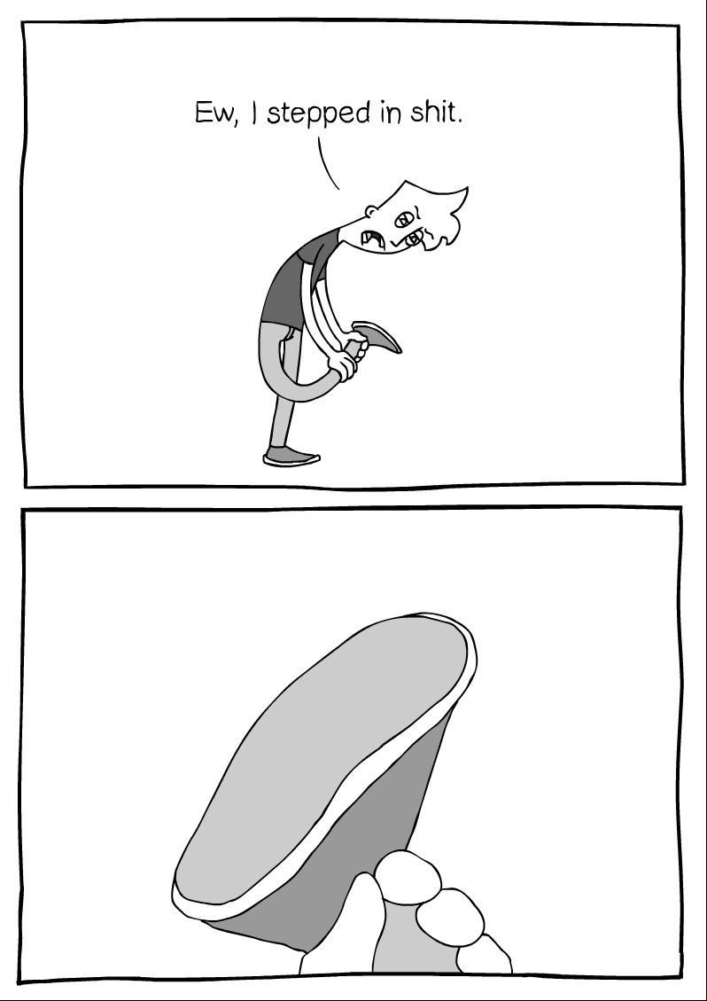 Ew, i stepped in shit meme template
