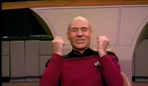 Excited Picard  meme template
