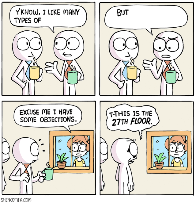 Excuse me I have some objections  meme template