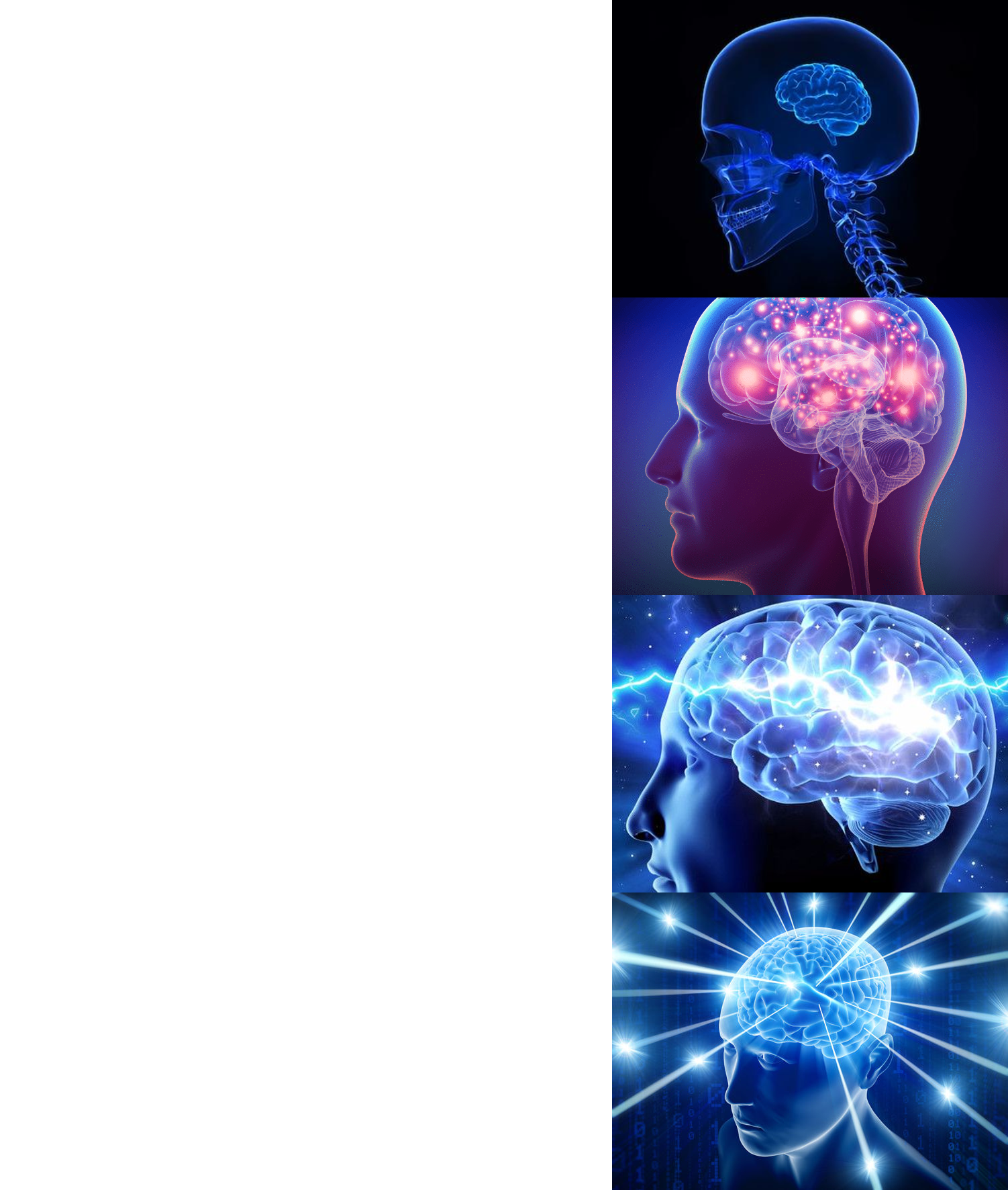 Expanding Brain HD  meme template