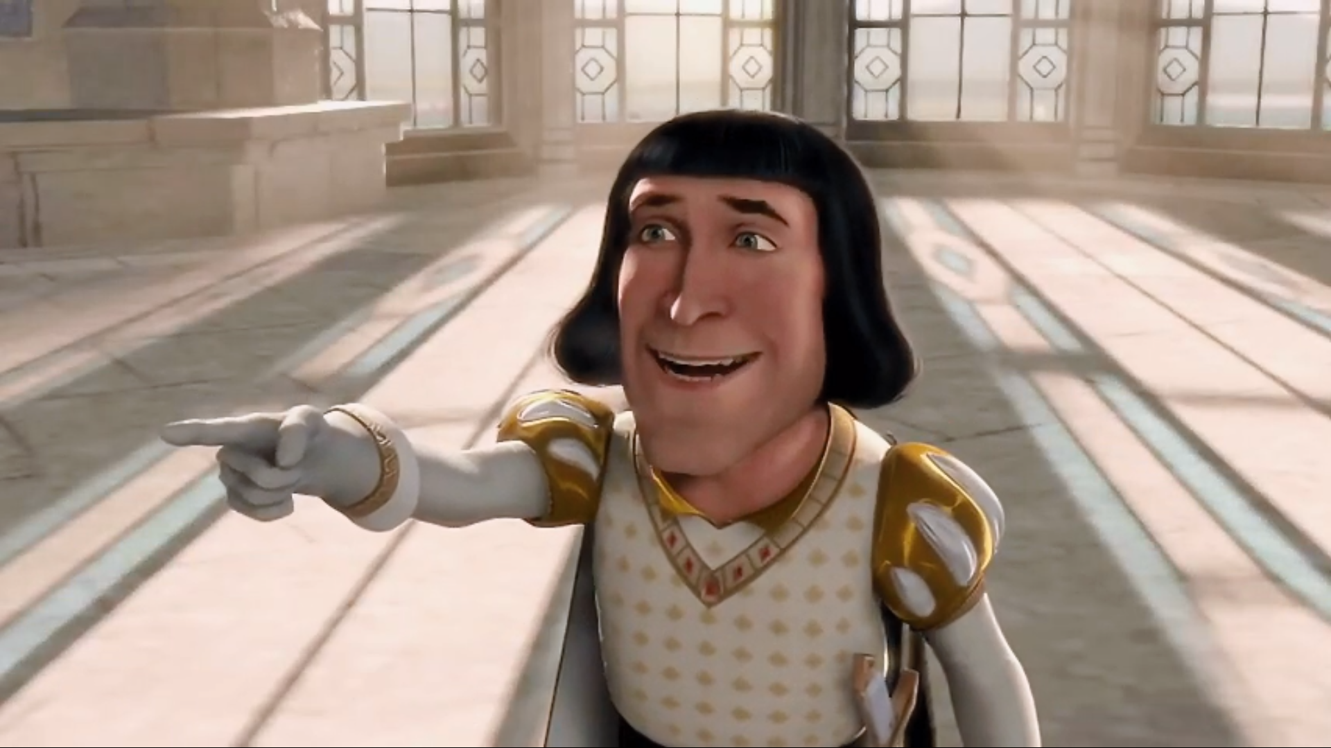 Farquaad Pointing meme template