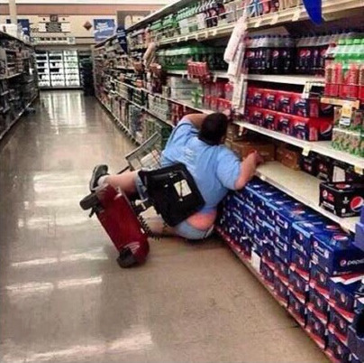 Fat Person Falling Over  meme template