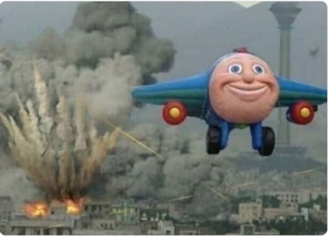 Flying Away From Chaos  meme template