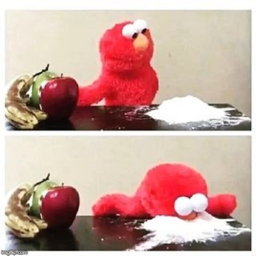 Fruits or Cocaine  meme template