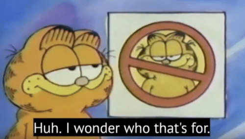 Garfield wonders  meme template