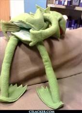 Gay kermit  meme template