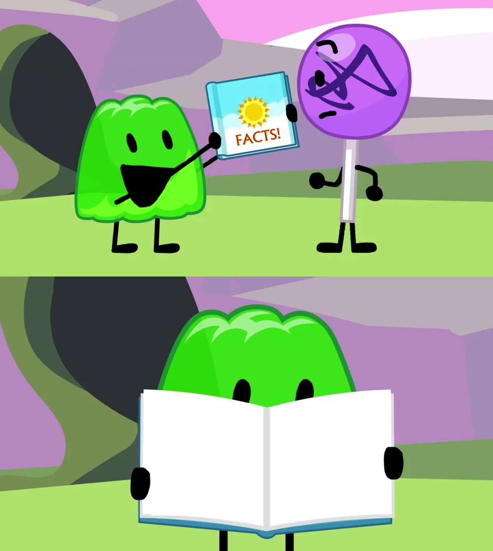 Gelatin's book of facts  meme template