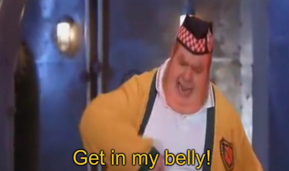 Get in my belly meme template