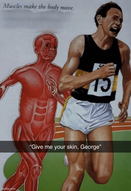 Give me your skin George  meme template
