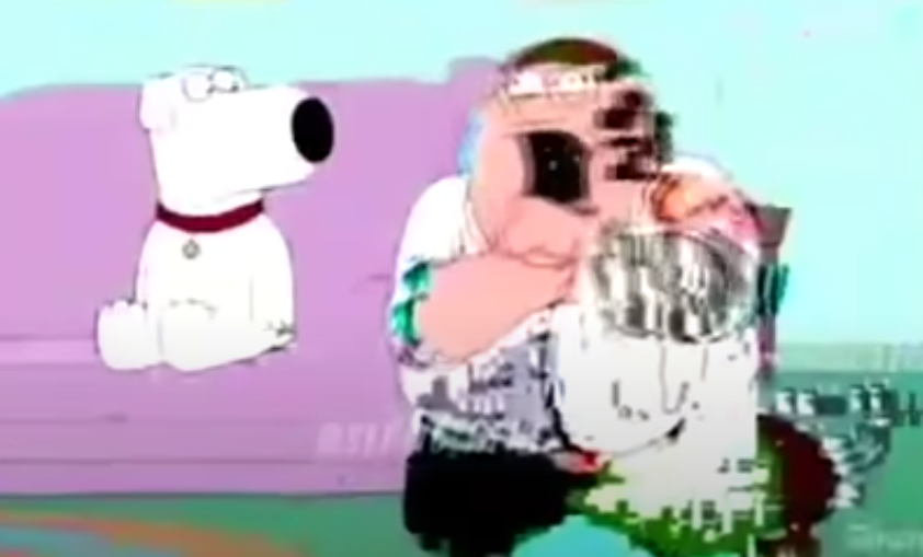glitchy peter  meme template