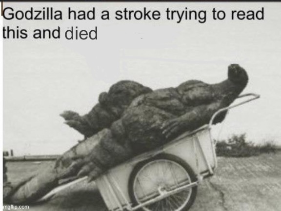 Godzilla (censored)  meme template