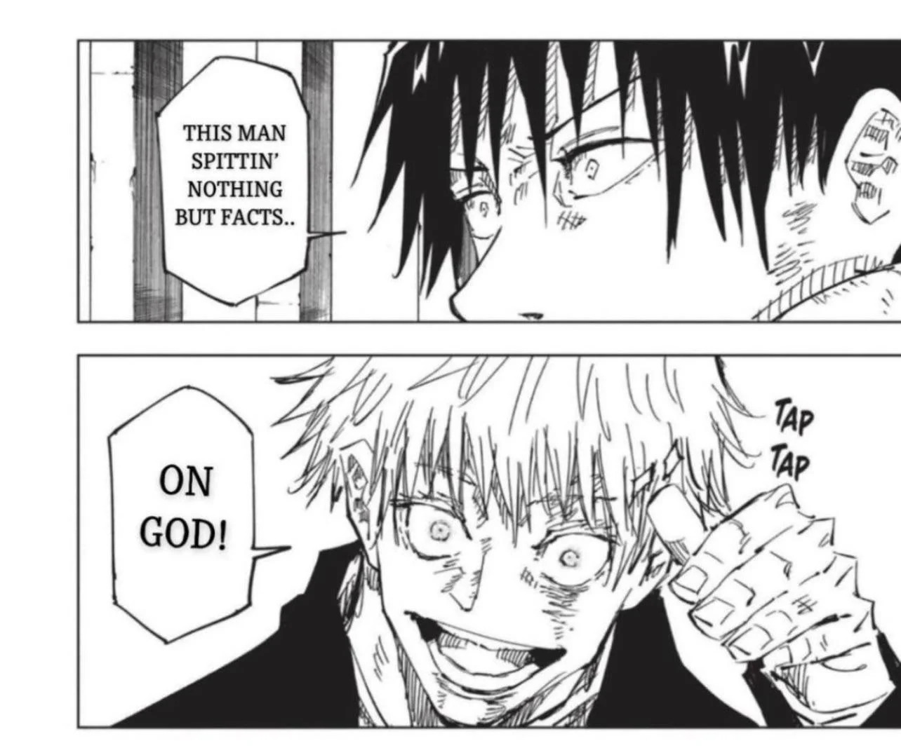 Gojo facts meme template