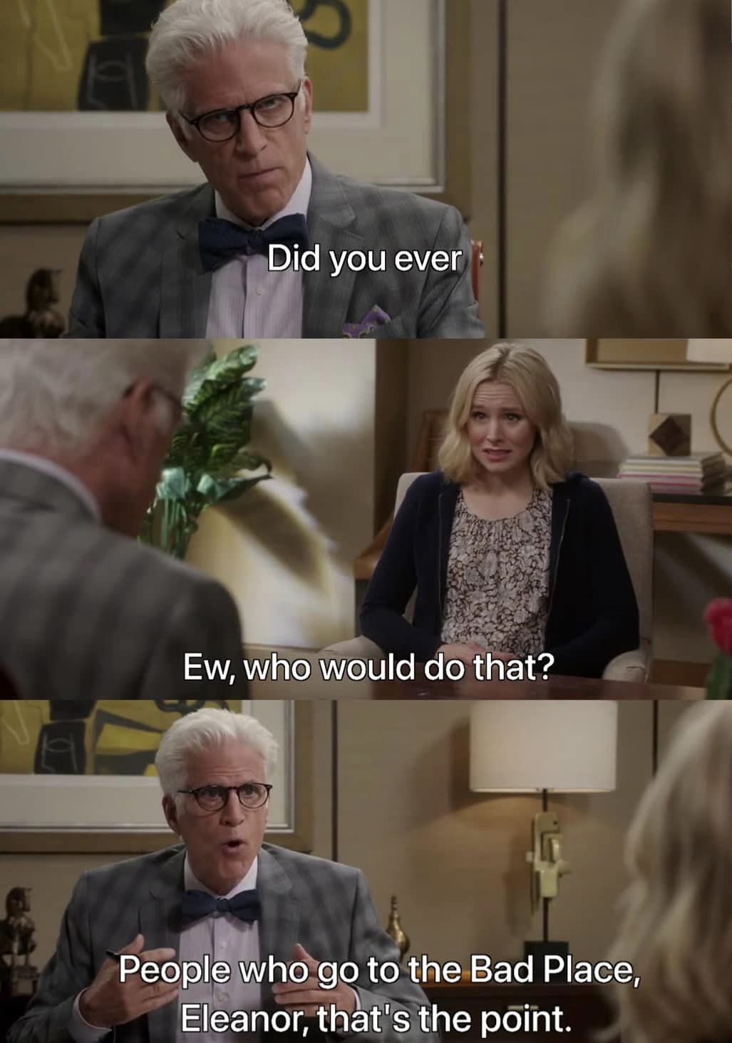 good place did you ever meme template