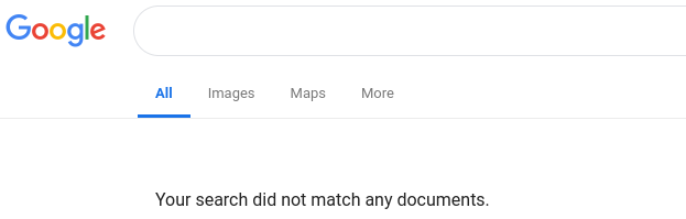Google No Results meme template