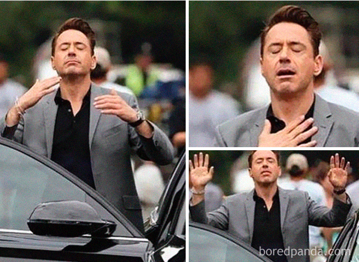 Gradeful Robert Downey Jr.  meme template