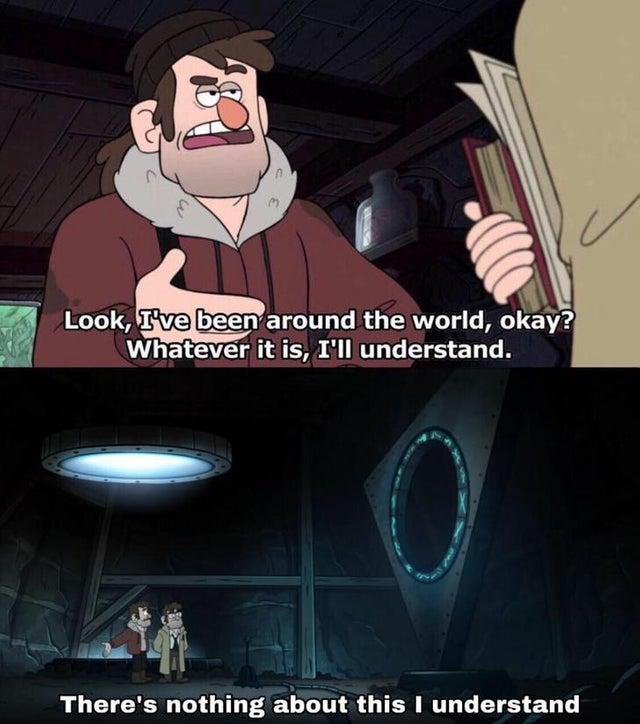 Gravity Falls Understanding  meme template