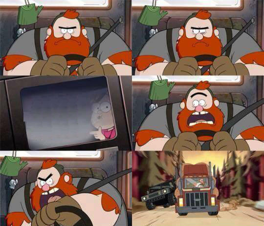 Gravity Falls Window Writing  meme template