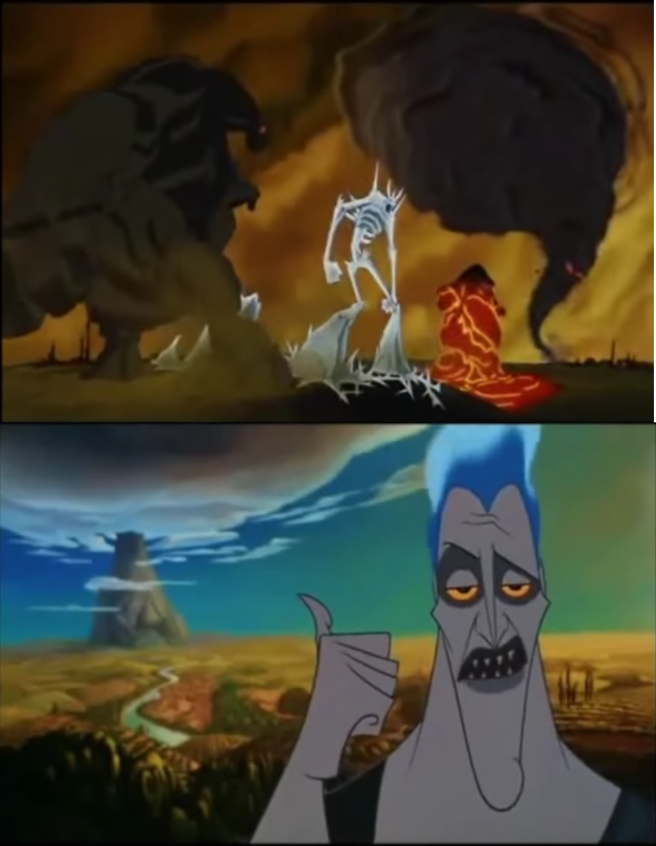Hades Olympus direction  meme template
