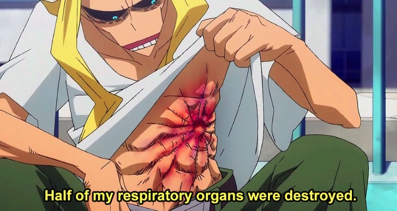 Half of my respiratory organs were destroyed  meme template