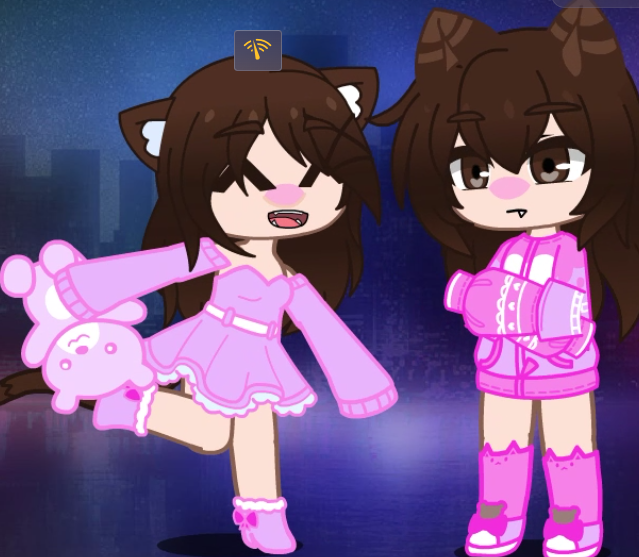 Happy and Annoyed Sisters  meme template