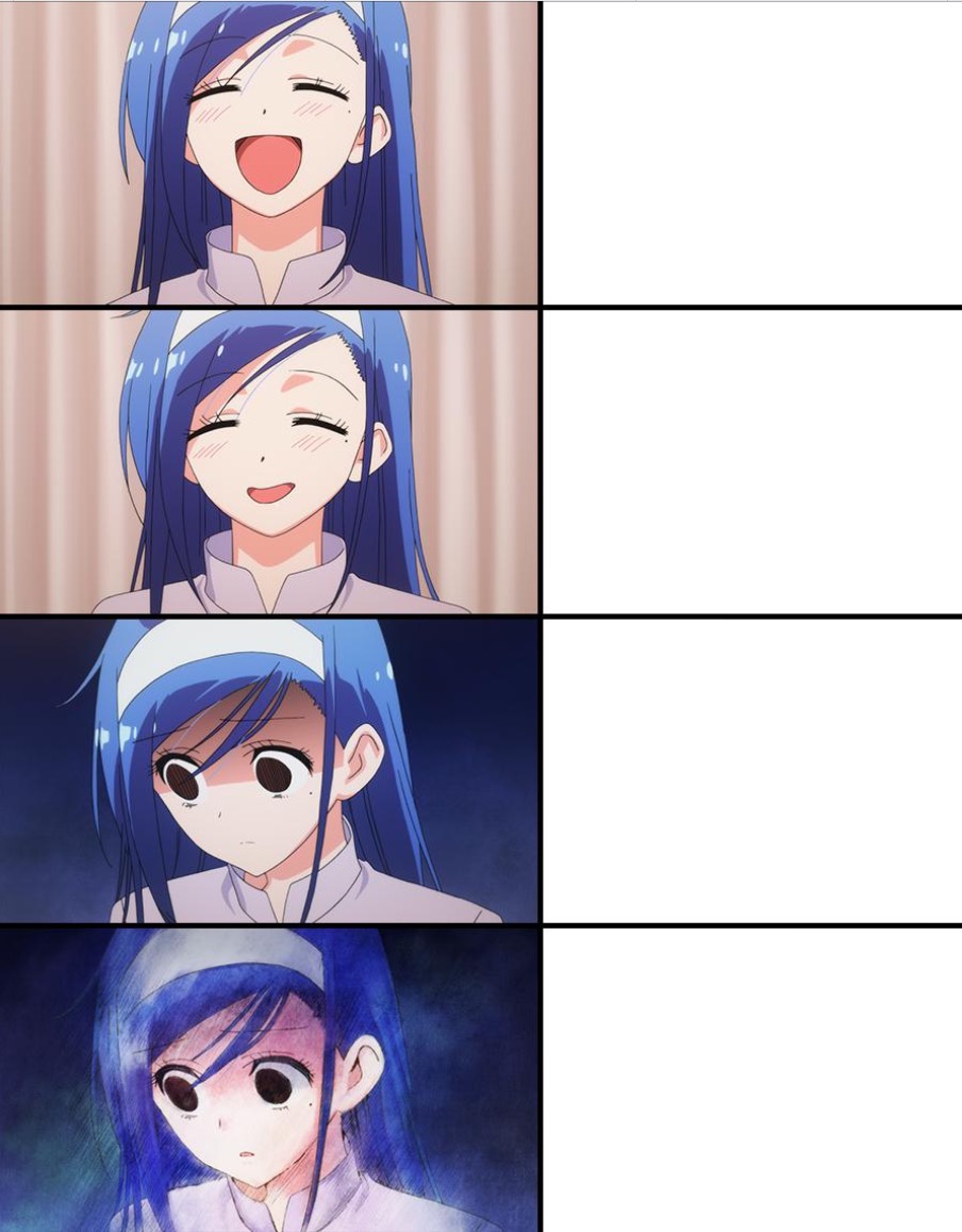 Happy to sad girl  meme template