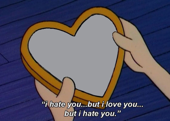 Helga I hate you but I love you  meme template