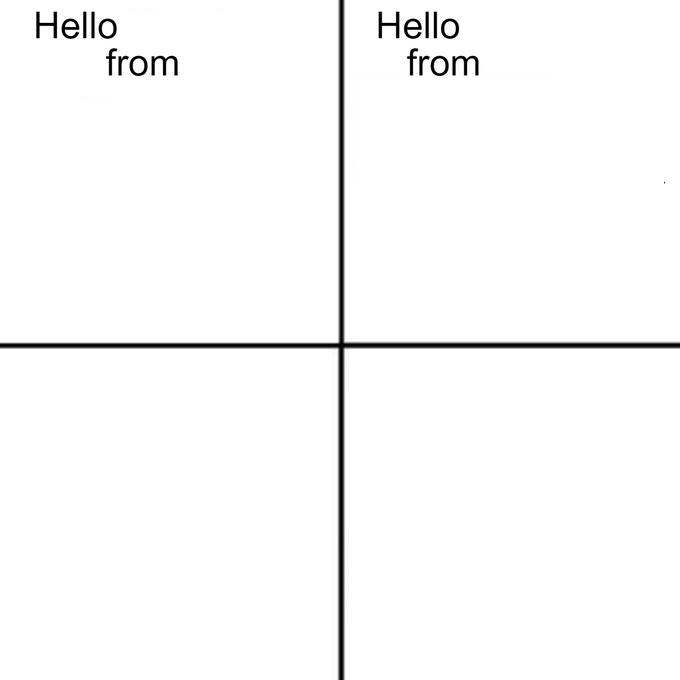hello person from  meme template