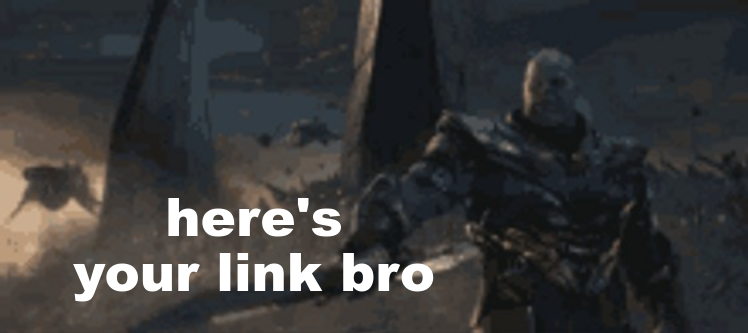 here's your link bro meme template