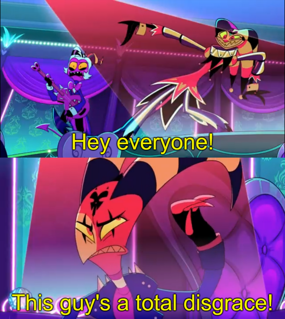 Hey everyone! This guy's a total disgrace  meme template